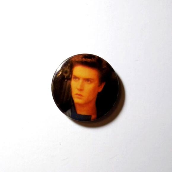 Duran Duran Simon Le Bon Vintage 1980s Badge Button Pinback Pop Rock New Wave 1" - Picture 1 of 2